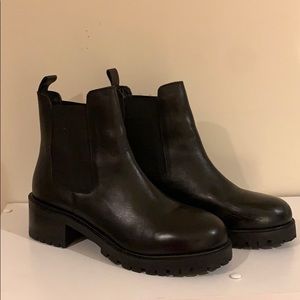 UO Mac Leather Chelsea Boots